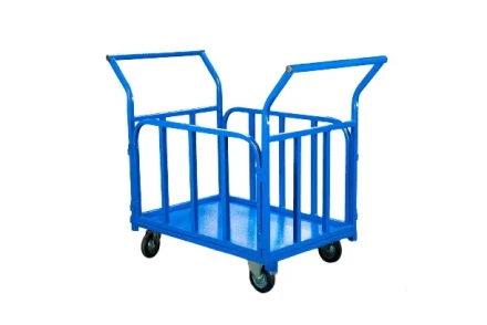 Тележка платформенная TOR ТП-Б (700х1200) с бортами и двумя ручками (колеса 160 мм) 1046339 купить в Кургане