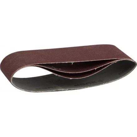 Лента шлифовальная бесконечная ЗУБР &quot;МАСТЕР&quot; на тканевой основе, для ЛШМ, P100, 75х457мм, 3шт 35541-100 купить в Кургане