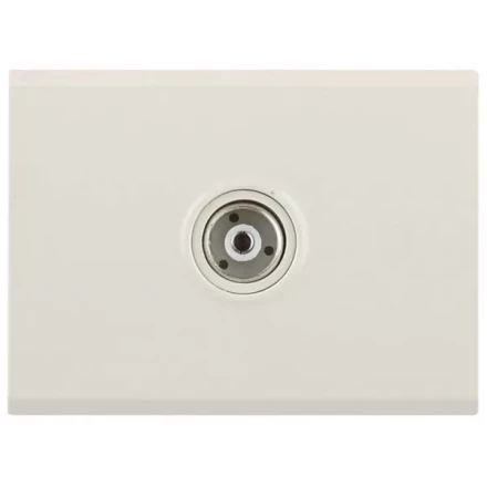 Розетка СВЕТОЗАР &quot;ЭФФЕКТ&quot; телевизионная, без вставки и рамки, цвет бежевый SV-54415-B купить в Кургане