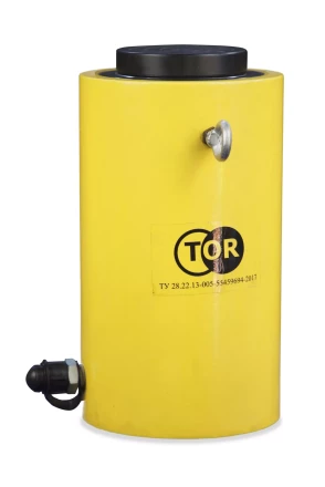 Домкрат гидравлический телескопический TOR HHYG-15510D (ДТ15Г510) 15 т (3 уровня) 1004683 купить в Кургане
