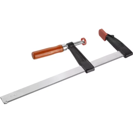 Струбцина ЗУБР &quot;СТАНДАРТ&quot;, тип &quot;F&quot;, деревянная ручка, стальная закаленная рейка, 80х300мм 32152-80-300 купить в Кургане