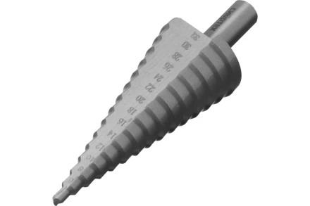 Сверло ступенчатое по металлу Сибртех 723015, 4-6-8-10-12-14-16-18-20-22-24-26-28-30-32 мм, 4241 купить в Кургане