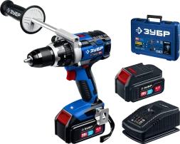 Бесщеточная дрель-шуруповерт, 2 АКБ T7 (4 Ач), в кейсе DB-211-42 серия «ПРОФЕССИОНАЛ»