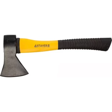 Топор STAYER &quot;STANDARD&quot; кованый, фиберглассовая рукоятка, 0,6кг 20621-06 купить в Кургане
