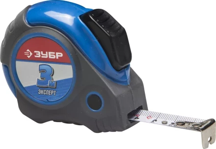 Рулетка ЗУБР &quot;ЭКСПЕРТ&quot;, двухкомпонентный корпус, автостоп, 3м/16мм 34057-03-16_z02 купить в Кургане