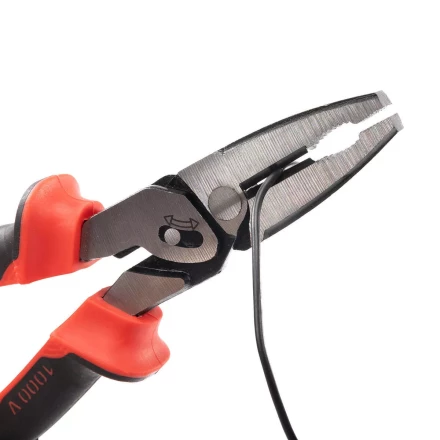 Пассатижи диэлектрические КВТ со сдвоенным шарниром 225 мм (102700) купить в Кургане