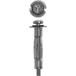 Анкер ЗУБР для пустотелых конструкций оцинкованный, с винтом PH2&SL, М4х38х15мм, ТФ2, 180шт 4-302472-04-038