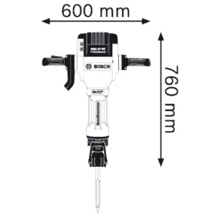 Молоток отбойный Bosch GSH 27 VC купить в Кургане