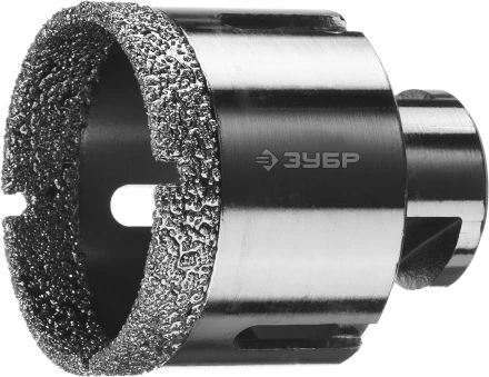 Алмазная коронка ЗУБР &quot;ПРОФЕССИОНАЛ&quot; универсальная для УШМ, сухое сверление, алмазы на вакуумной пайке,  посадка М14, d=54мм 29865-54 купить в Кургане