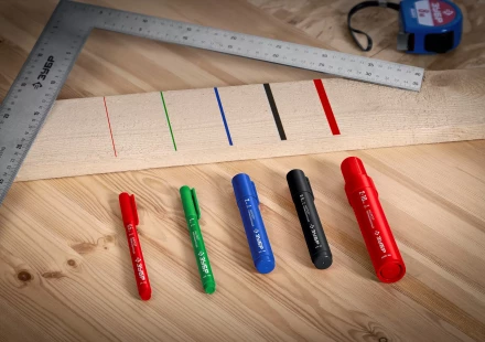 ЗУБР МП-300К синий, 2-5 мм, клиновидный перманентный маркер (06323-7) купить в Кургане