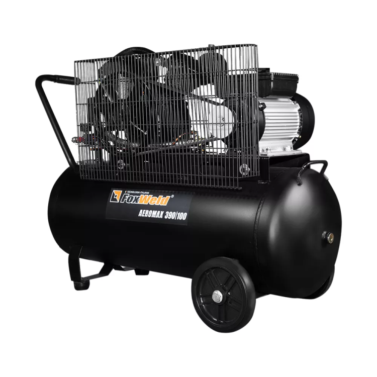 Компрессор масляный ременной AEROMAX 390/100 FoxWeld купить в Кургане