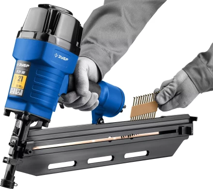 ЗУБР SN21 80 х 3.1 мм, реечные гвозди рифленые оцинкованные, 2010 шт (305396-80) купить в Кургане