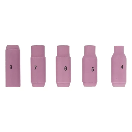 Набор керамических сопел Denzel 93656, № 4, 5, 6, 7, 8 купить в Кургане