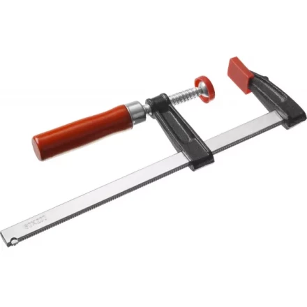 Струбцина ЗУБР &quot;СТАНДАРТ&quot;, тип &quot;F&quot;, деревянная ручка, стальная закаленная рейка, 50х200мм 32152-50-200 купить в Кургане