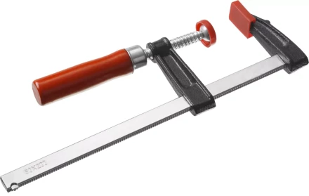 Струбцина ЗУБР &quot;СТАНДАРТ&quot;, тип &quot;F&quot;, деревянная ручка, стальная закаленная рейка, 50х200мм 32152-50-200 купить в Кургане