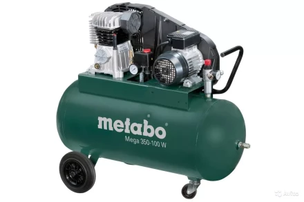Компрессор масляный поршневой ременной Metabo Mega 350-100 W купить в Кургане