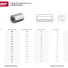 Гайка DIN 6334 переходная, M10, 1 шт, оцинкованная, ЗУБР 303756-10 купить в Кургане