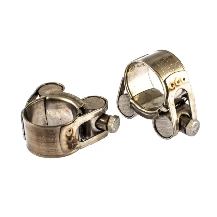 Хомуты металлические силовые 23-25 мм ширина 18 мм шарнирный W4 2 шт Сибртех 475083 купить в Кургане