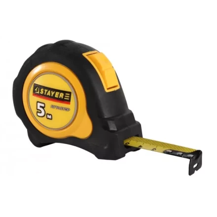 Рулетка STAYER &quot;MASTER&quot; &quot;OMEGA&quot; автостоп, обрезиненный корпус, 5мх19мм 3402-05-19_z01 купить в Кургане