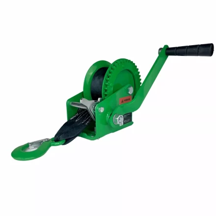 Лебедка ручная барабанная HITCH HW 500 500 кг лента 10 м (SZ073173) купить в Кургане