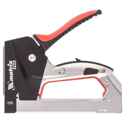 Степлер мебельный стальной быстрая загрузка тип скобы 53 4-14 мм PRO Matrix 40917 купить в Кургане