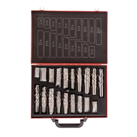 Набор сверл по металлу 1-10 мм 170 шт. HSS в металлическом кейсе Matrix 723170 купить в Кургане