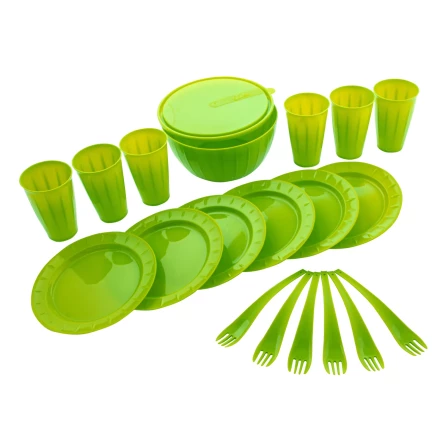 Набор для пикника на 6 персон, 20 предметов, контейнер 9 л в комплекте, Camping// Palisad 69451 купить в Кургане