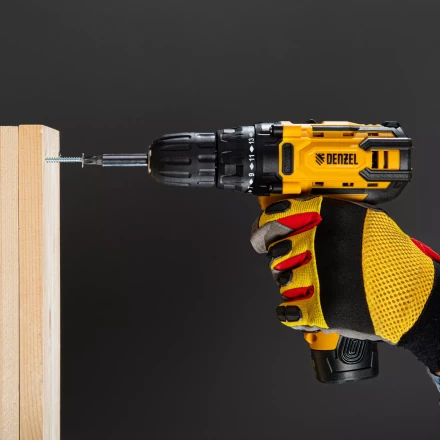 Дрель-шуруповерт аккумуляторная CDL-12CB, Li-Ion, 12 В, 1 акк.// Denzel 26102 купить в Кургане