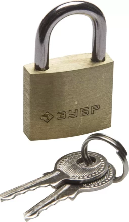Замок ЗУБР &quot;ЭКСПЕРТ&quot; навесной мини, латунный корпус, 25мм 37130-25 купить в Кургане