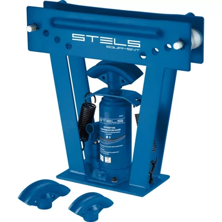 Трубогиб гидравлический 8 т в комплекте с башмаками 1/2–1 кейс STELS 18115 купить в Кургане