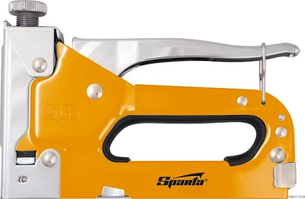 Степлер мебельный регулируемый со скобами 200 шт тип скобы 53 6-14 мм Sparta 42002 купить в Кургане