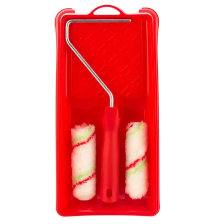 Малярный набор для работ с эмалями: кювета 150 мм х 290 мм и мини-валик 110 мм Сибртех 80453 купить в Кургане