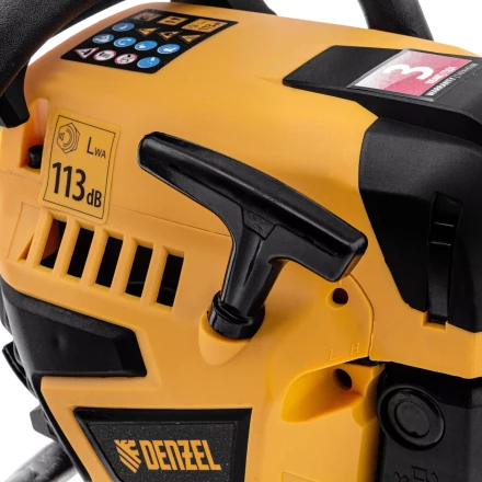 Пила цепная бензиновая Denzel DS-4516, шина 40 см, 45 см3, 2,5 л.с, шаг 0,325, паз 1,5 мм, 64 звена 95236 купить в Кургане