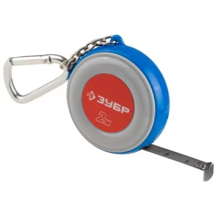 Рулетка ЗУБР &quot;МАСТЕР&quot;, компактная, двухцветный корпус, с кольцом для ключей, 2мх9мм 34145-02 купить в Кургане