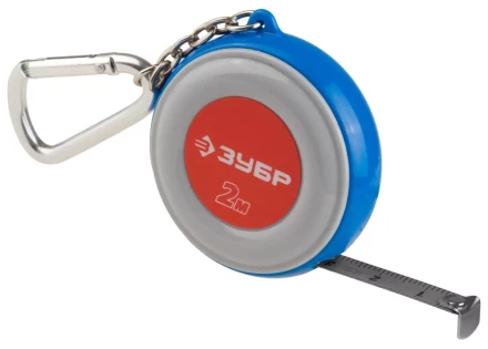 Рулетка ЗУБР &quot;МАСТЕР&quot;, компактная, двухцветный корпус, с кольцом для ключей, 2мх9мм 34145-02 купить в Кургане