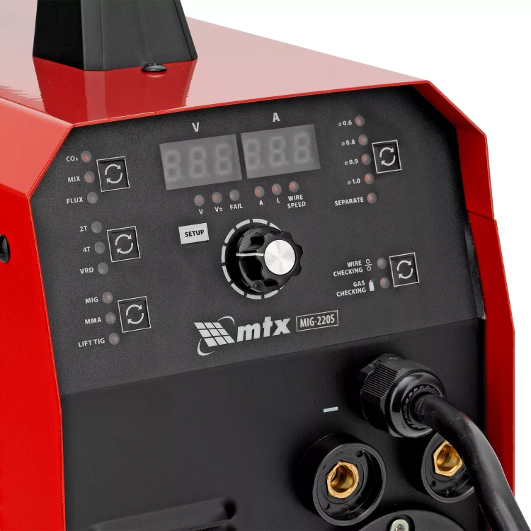 Аппарат инвертор. полуавтомат. cварки MTX MIG-220S 94304, 220A, ПВ 60%, катушка 5 кг купить в Кургане
