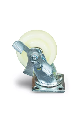 Колесо большегрузное поворотное SCdnb 55 125 мм полипропиленовое с тормозом 1024223 купить в Кургане