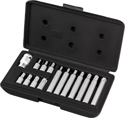 Набор бит TORX, хвостовик-шестигранник, 10 мм, CrV, 15 предм  STELS 11315 купить в Кургане