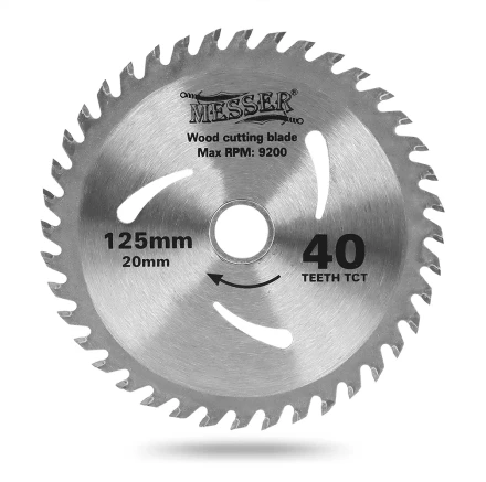 MESSER ТСТ диск по дереву 125Х20Х40Т мах 9200 об/мин купить в Кургане