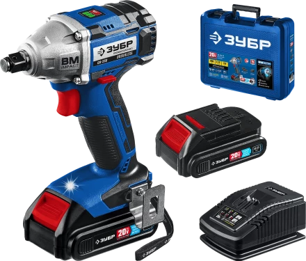 Ударный бесщеточный гайковерт, 2 АКБ T7 (2 Ач), в кейсе GB-250-22 серия «ПРОФЕССИОНАЛ» купить в Кургане