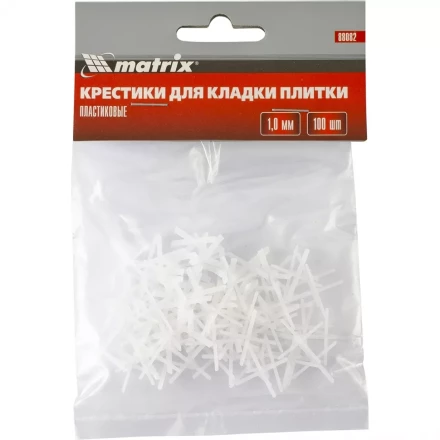 Крестики 1 мм для кладки плитки 100 штук MATRIX артикул 88082 купить в Кургане