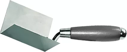 Мастерок из нерж. стали 110 х 75 х 75 мм для внутренних углов деревянная ручка  MATRIX 86310 купить в Кургане
