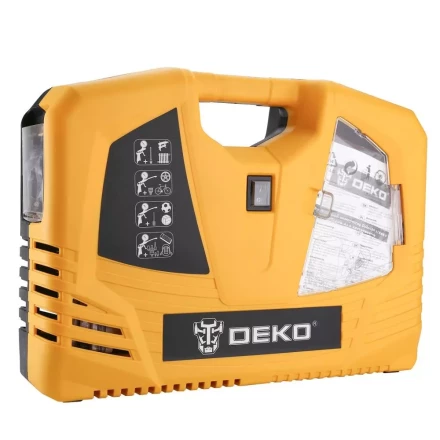 Компрессор безмасляный DEKO 180 с набором из 6 инструментов, 009-0100 купить в Кургане