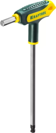 Набор KRAFTOOL Ключи &quot;INDUSTRIE&quot; имбусовые,Cr-Mo(S2),Т-образные, эргоном двухкомп рукоятка,HEX,с шариком,9 шт,в боксе 27454-H9 купить в Кургане