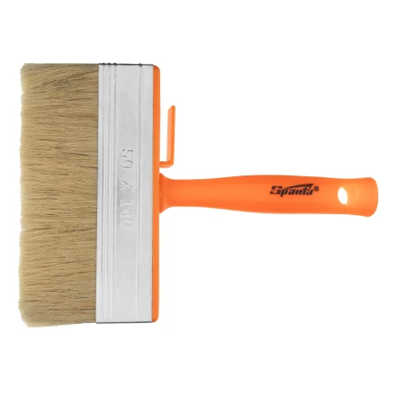 Кисть-ракля, 50х140 мм, натуральная щетина, пластмассовый корпус, пластмассовая ручка// Sparta 841072 купить в Кургане