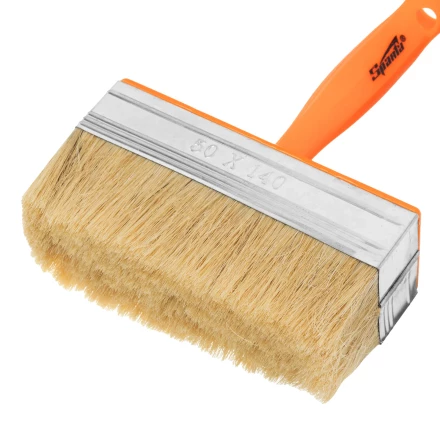 Кисть-ракля, 50х140 мм, натуральная щетина, пластмассовый корпус, пластмассовая ручка// Sparta 841072 купить в Кургане