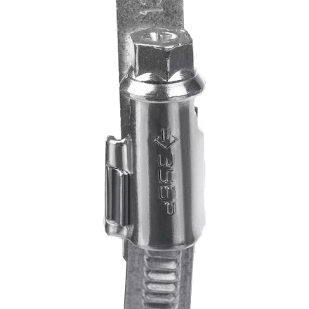 ЗУБР Х-9Н, 77 - 95 мм, накатная лента 9 мм, цинк, 25 шт, червячный хомут (37807-95) купить в Кургане