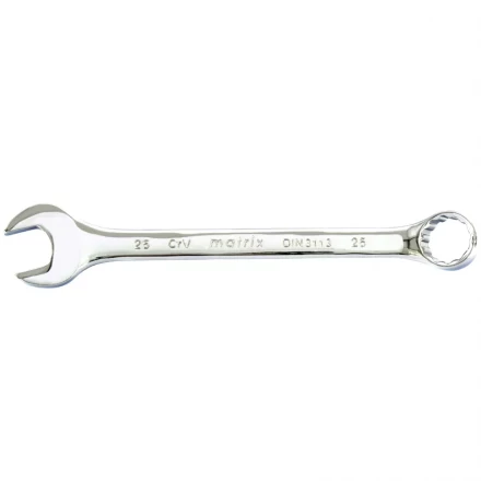 Ключ комбинированный 25 мм CrV полированный хром MATRIX 15170 купить в Кургане