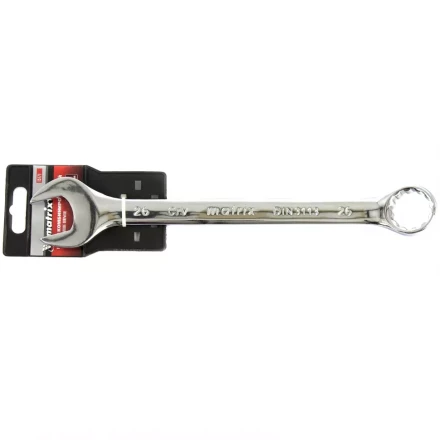 Ключ комбинированный 25 мм CrV полированный хром MATRIX 15170 купить в Кургане