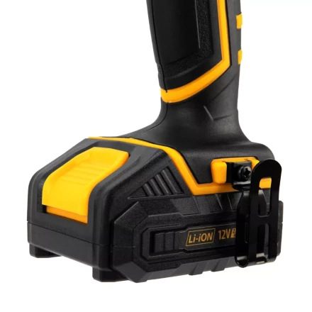 Дрель-шуруповерт аккумуляторная CDL-12-02BM, Li-Ion, 12 В, 2 акк.// Denzel 26105 купить в Кургане